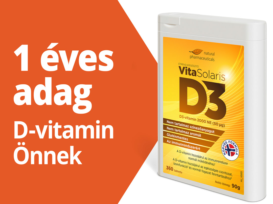 Éves adag D-vitamin Önnek